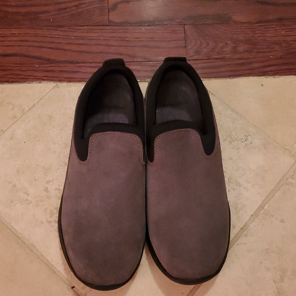 Lands End shoes, grey, size 8D